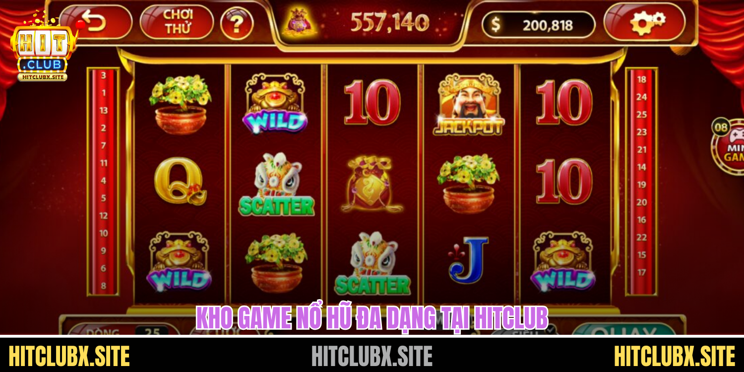 Hitclub Nổ Hũ Bùng Nổ Phần Thưởng Lớn Đang Chờ Bạn "Khám Phá" Kho game nổ hũ đa dạng tại HITCLUB