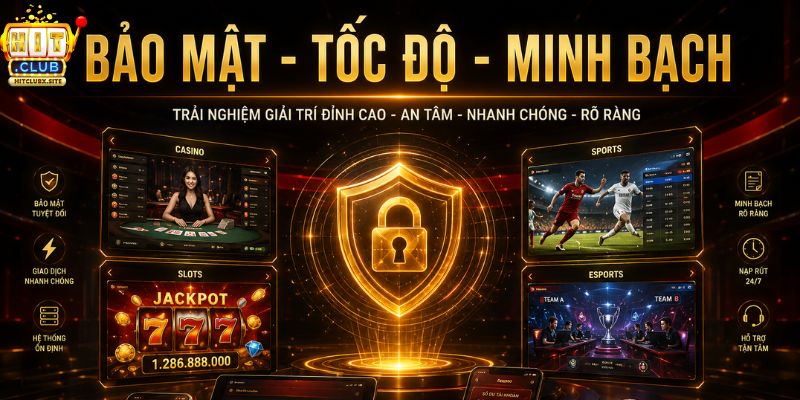 HITCLUB chú trọng bảo mật tài khoản và dữ liệu